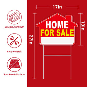 GXGGUS home-for-sale sign back view maintains readability from the street.