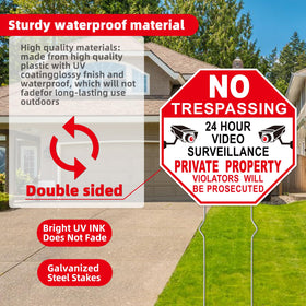 GXGGUS outdoor yard sign resists weather with UV coating for long-lasting curb appeal.