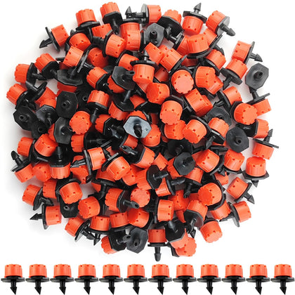 GXXMEI 150pcs drippers pack for precise irrigation coverage in gardens.
