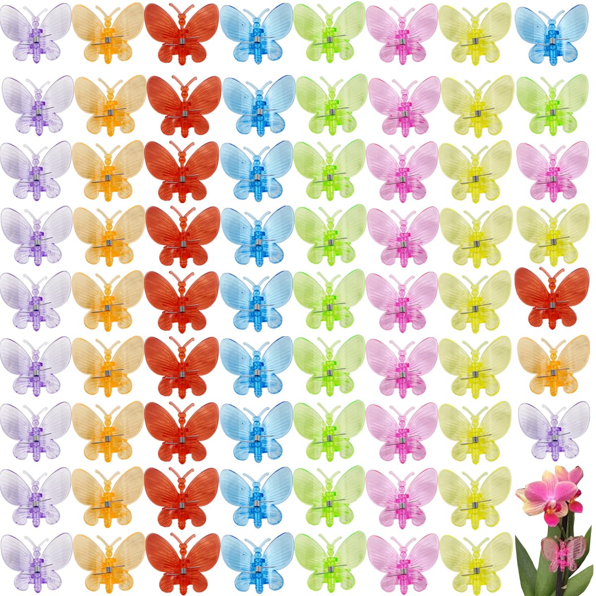 GXXMEI butterfly orchid clips color variety secure orchid spikes for bloom support