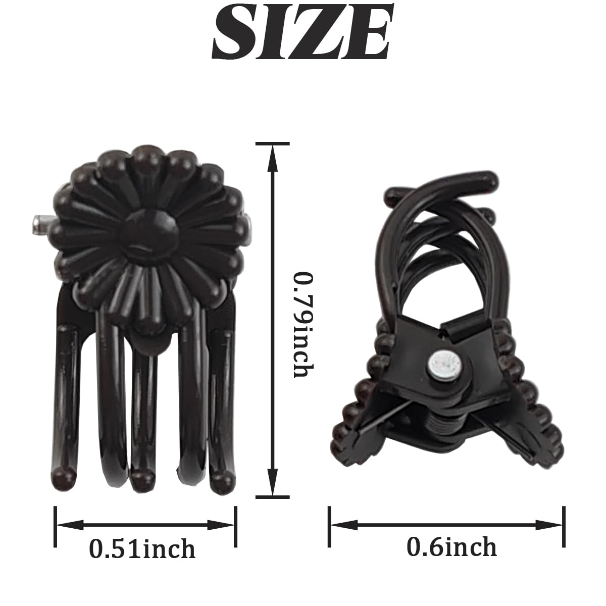 GXXMEI dark brown plant clips closeup showing durable lightweight design