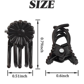 GXXMEI dark brown plant clips closeup showing durable lightweight design