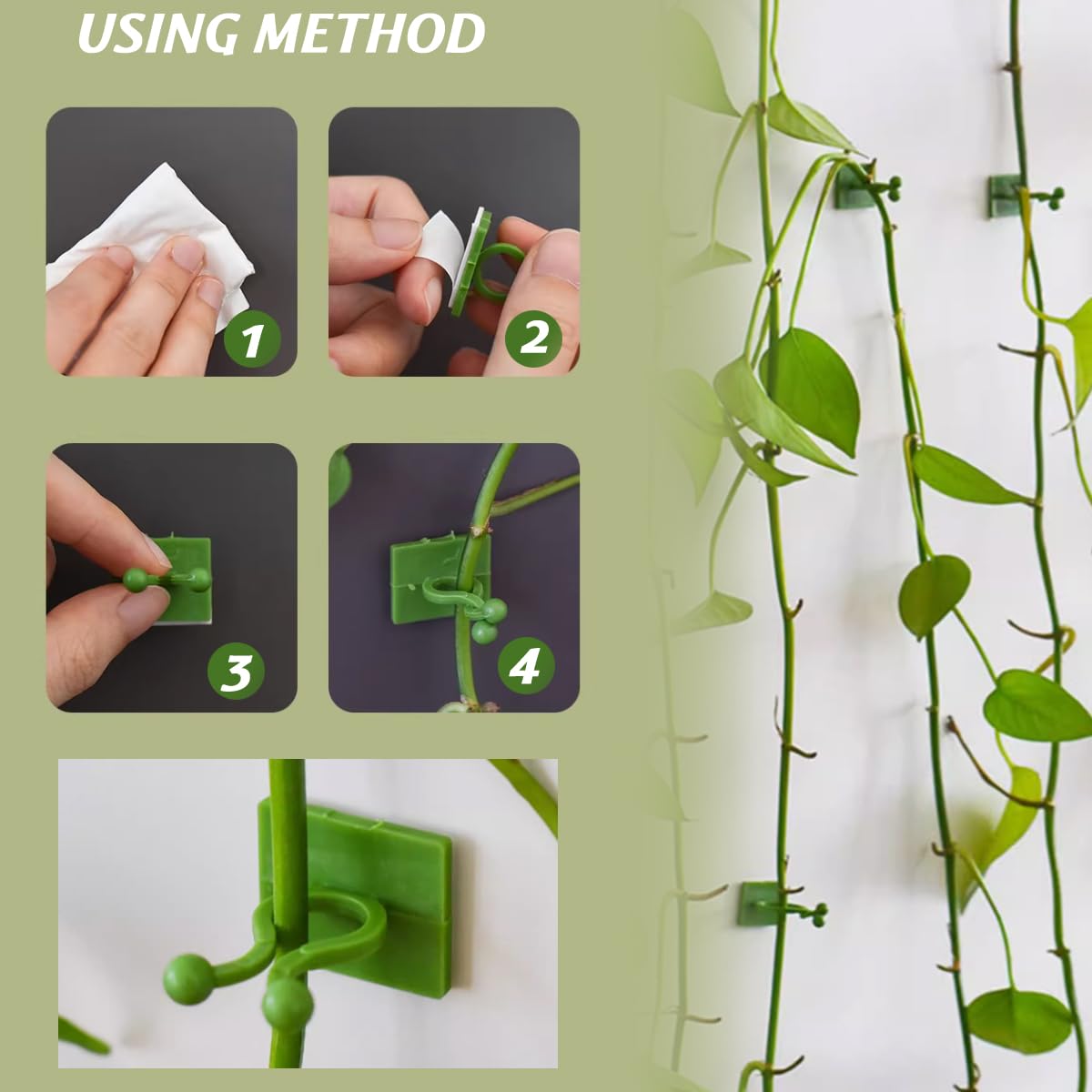 GXXMEI large plant clip provides strong grip for robust vines and cables
