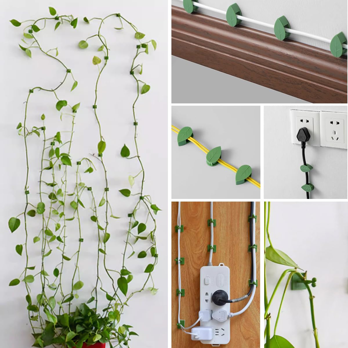 GXXMEI ABS wall clips offer durable, discreet greenery organization on tiles