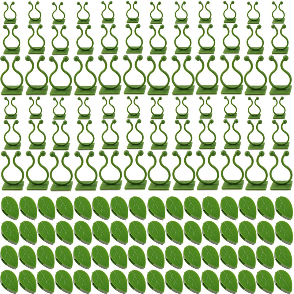 GXXMEI leaf-shaped plant wall clip securing vines on smooth surface for a discreet display