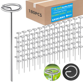 GXZKLMMY 12-inch circle-top landscape pin for secure ground insertion
