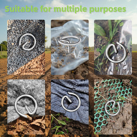 GXZKLMMY 60-pack landscape pins for covering large garden areas efficiently.