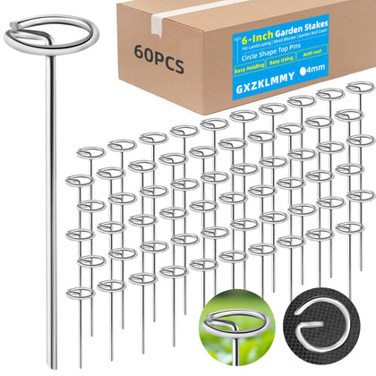 GXZKLMMY circle-top landscape pin 6in provides easy grip for secure insertion.