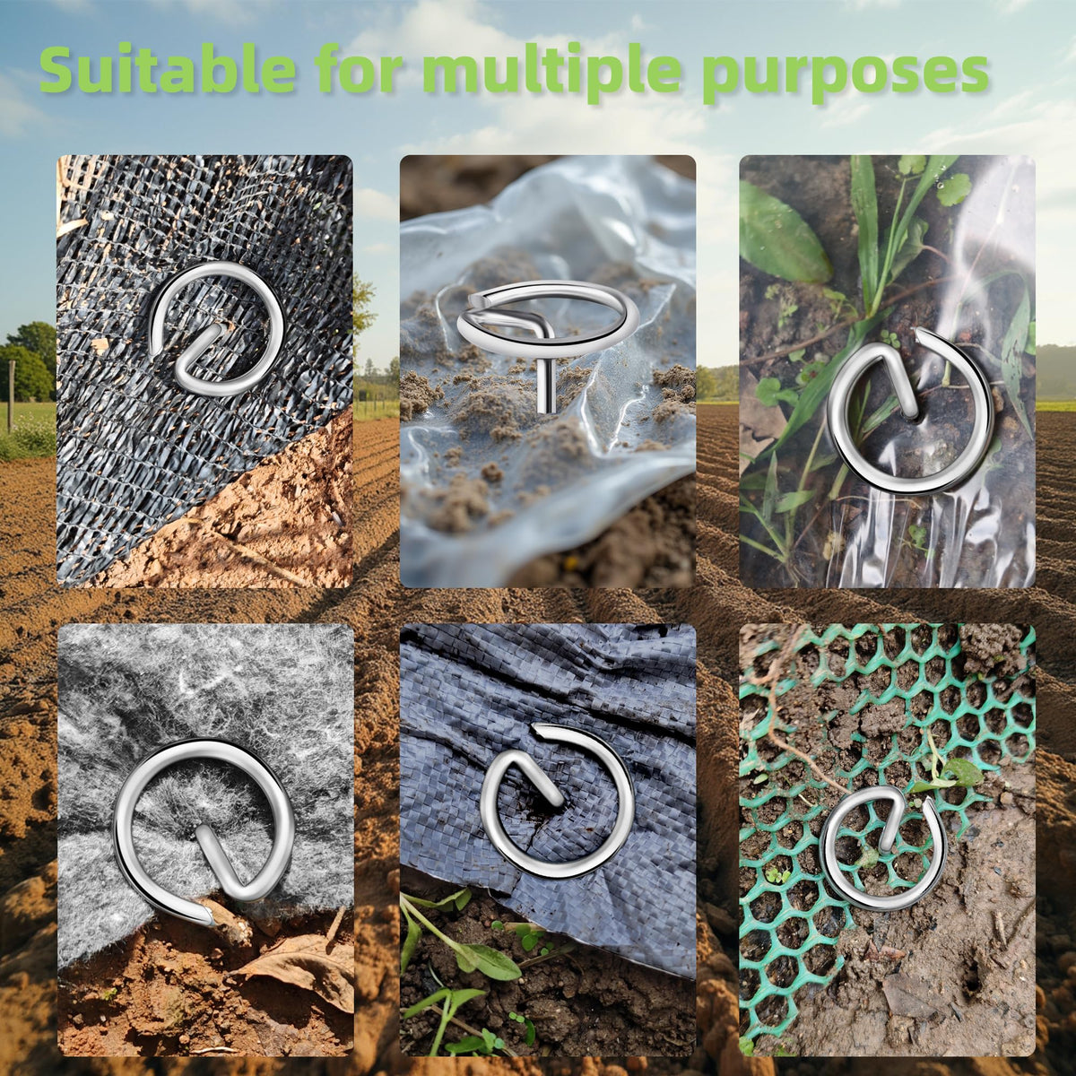 GXZKLMMY durable stakes prevent shifting of fabric over time