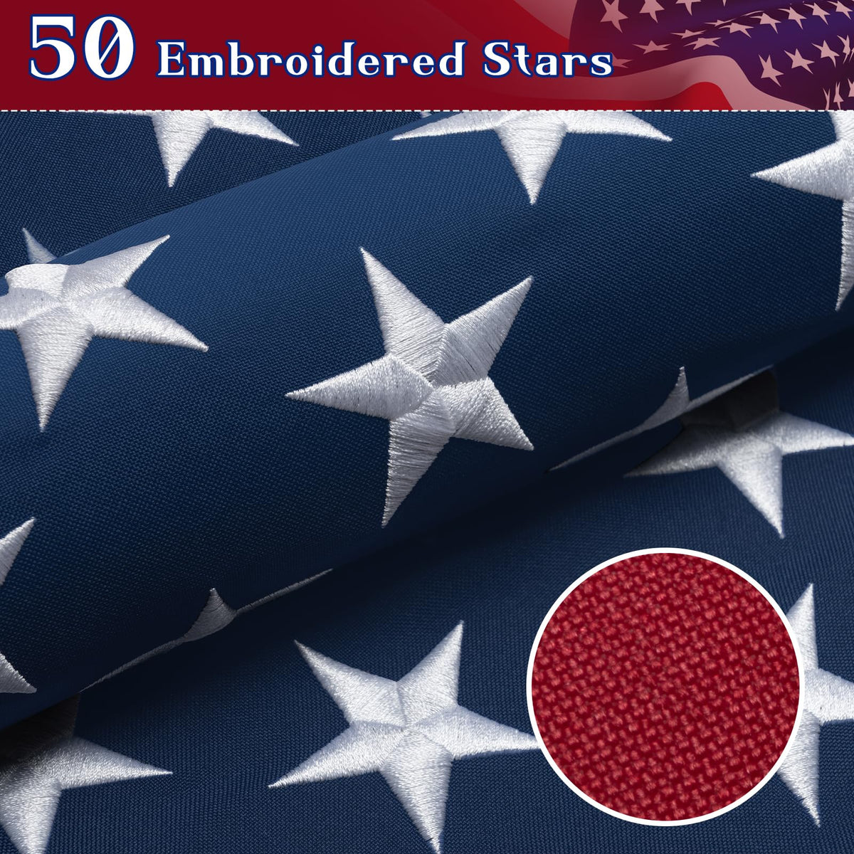 GYaozii flag heavy-duty construction with double-needle stitching ensures outdoor durability.