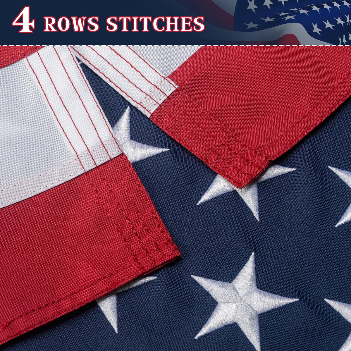 GYaozii flag quadruple canvas reinforcement adds tear resistance in windy conditions.