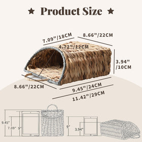 GYASVWU basket with built-in handle for simple wall hanging and versatile display.