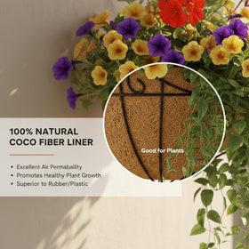 GYATSOCYG rustproof iron frame resists weather for outdoor hanging.