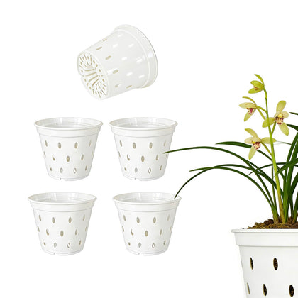 Gyfofix 5-pack orchid pots with 5.5-inch diameter promote healthy roots