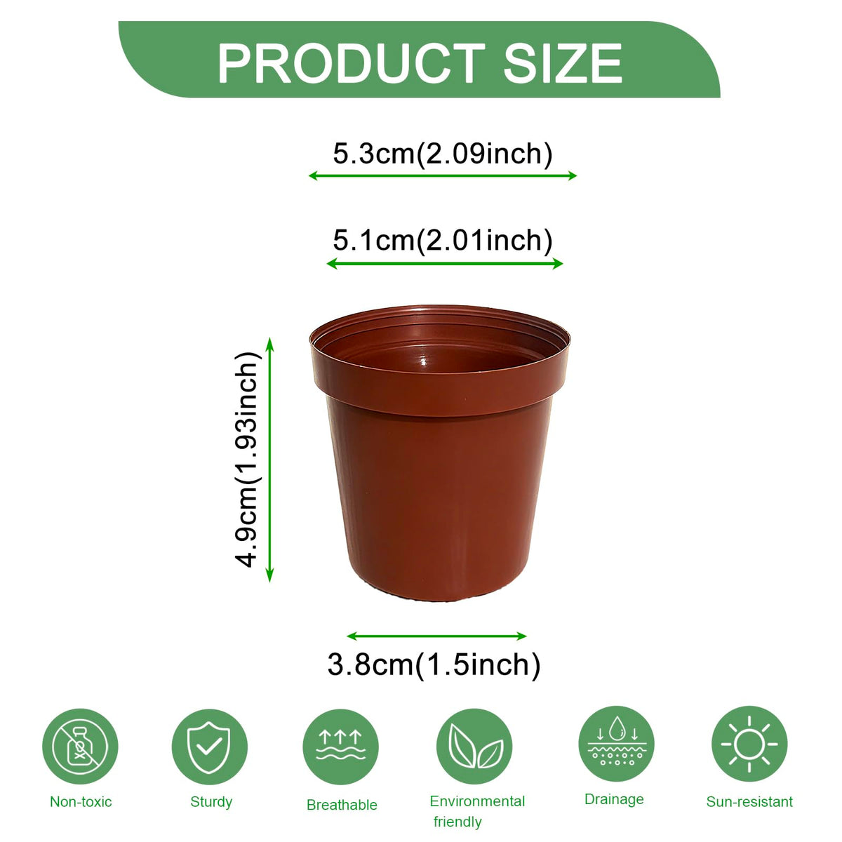 Gyfofix clear pot enables observing roots during early growth stages.