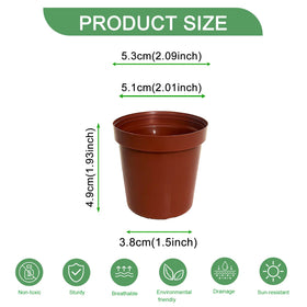 Gyfofix clear pot enables observing roots during early growth stages.