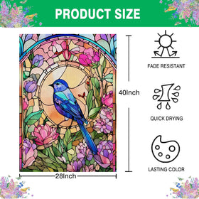 GYGWAI easy-display flag fits standard garden flag poles; pole not included.