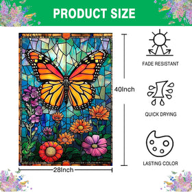GYGWAI butterfly flag enhances gardens, patios, porches, and walkways with nature-inspired charm.