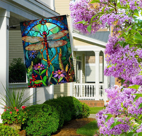 GYGWAI spring flowers flag enhances curb appeal on patios and balconies.