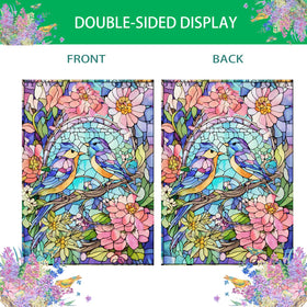 GYGWAI spring house flag 28x40 displayed outdoors on a porch