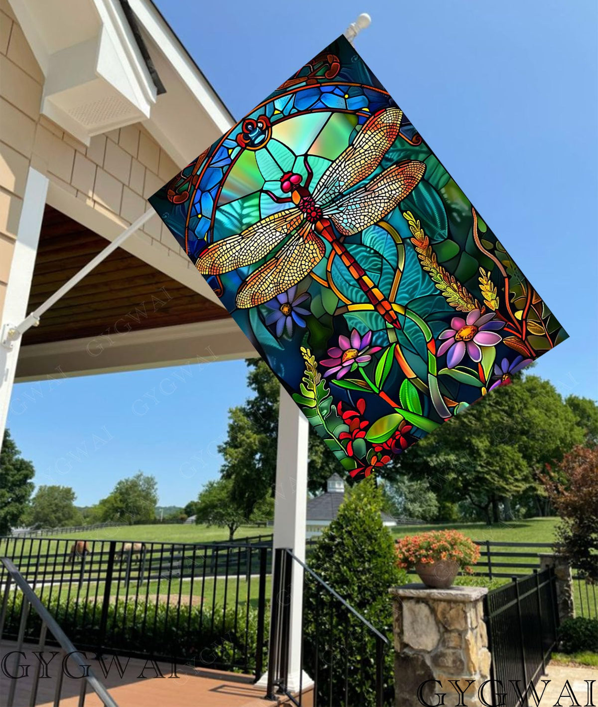 GYGWAI yard flag ideal for spring gatherings on patios, balconies, and walkways.