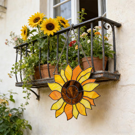 GYHPD room window art display adds warm, colorful ambience