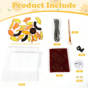 GYHPD sun catcher stained glass kit pre-cut pieces ensure safe, stress-free assembly