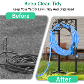 Gykoeaty heavy-duty iron with powder coat resists rust across seasons.
