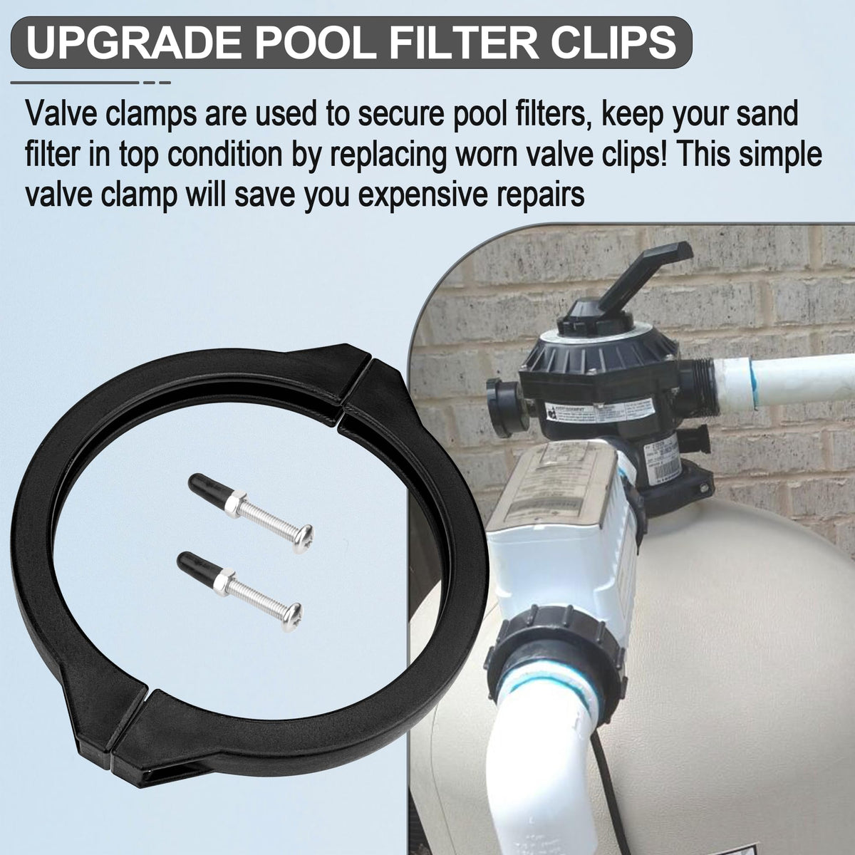 GYPNS 6-1-2 inch clamp upgrade for Pentair sand filters