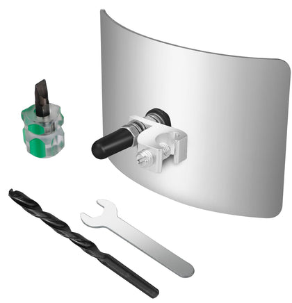 GYPNS BWB680AG pool bonding plate close-up in stainless steel for durable bonding.
