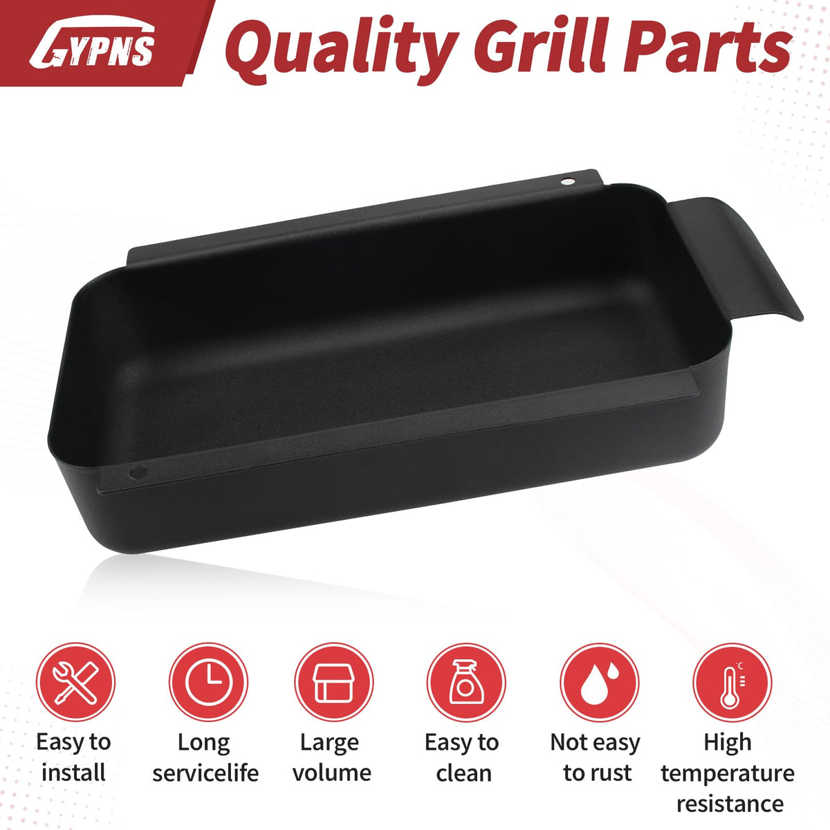 GYPNS anti-rust coated pan lasts through many grilling seasons