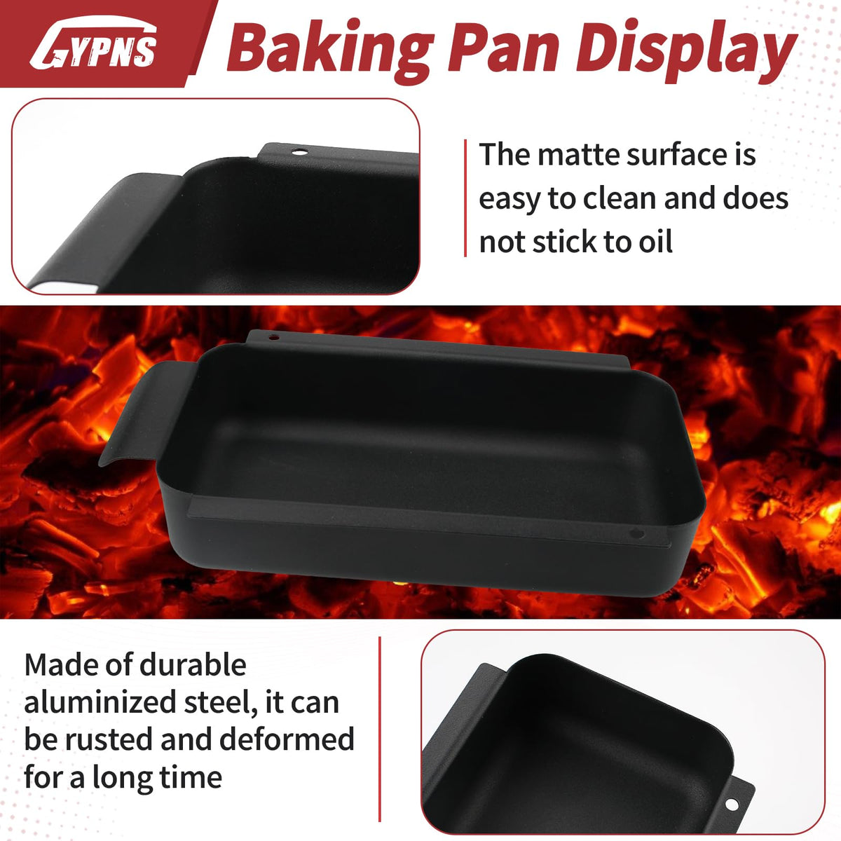 GYPNS grease pan replacement is Charbroil compatible, easy to swap