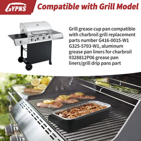 GYPNS G416-0015-W1 metal tray withstands high heat for outdoor grilling