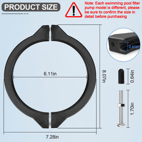 GYPNS clamp assembly for sand dollar cristal-flo with durable fit