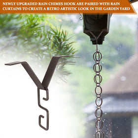 GYPNS stylish rain curtain pairing creates a retro garden accent.