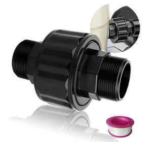 GYPNS SP1480BLK double-male end union for secure pool connections and maintenance ease.