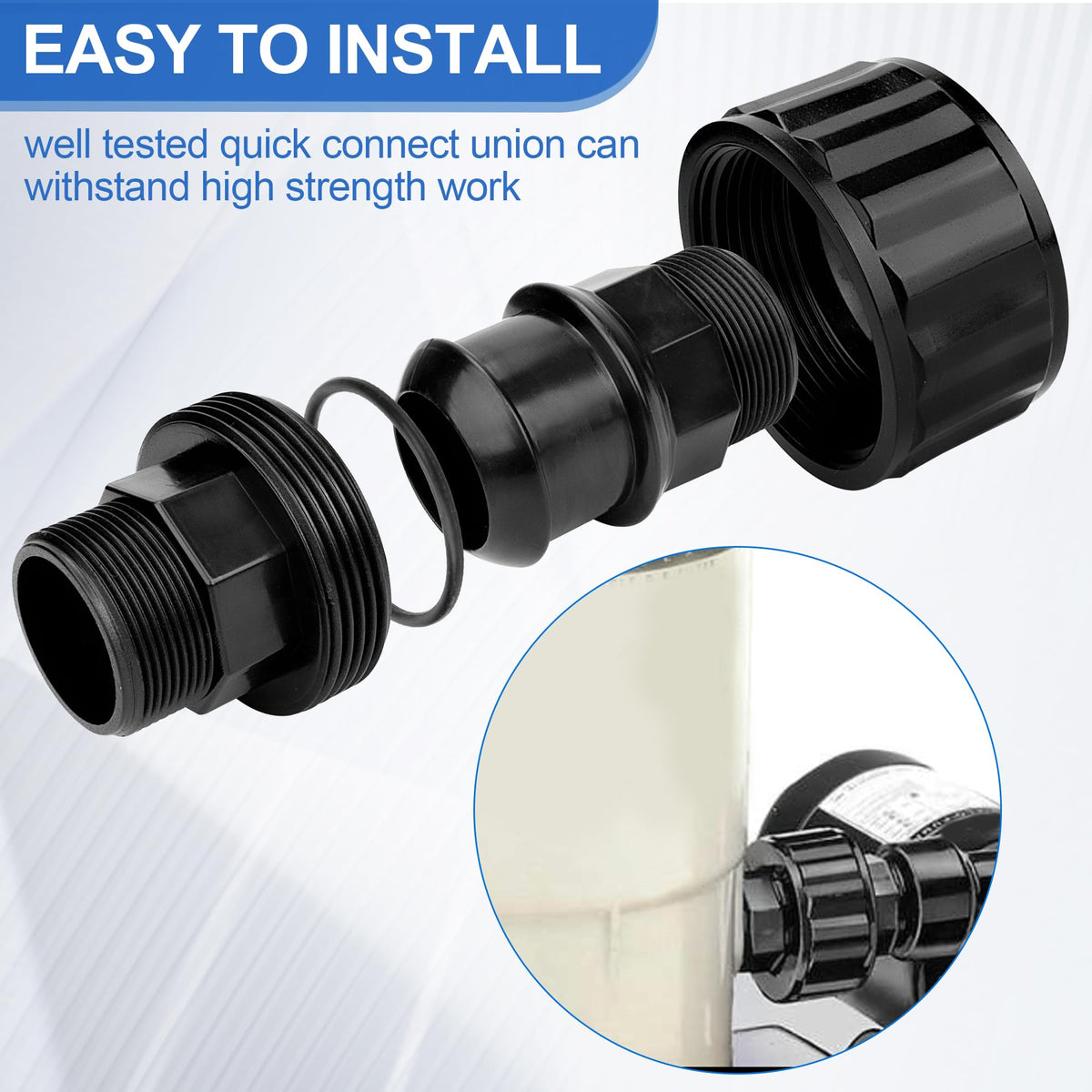 GYPNS SP1480BLK durable material construction for outdoor pool equipment.