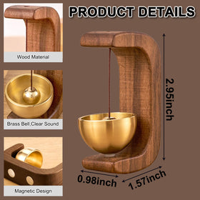 gyrkmshju door chime magnetic base attached to metal surface for quick placement