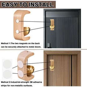 gyrkmshju adhesive option enables easy setup on non metal surfaces.