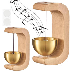gyrkmshju wooden door chime bells provide gentle entry alerts for door opening.