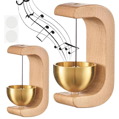 gyrkmshju wooden door chime bells provide gentle entry alerts for door opening.