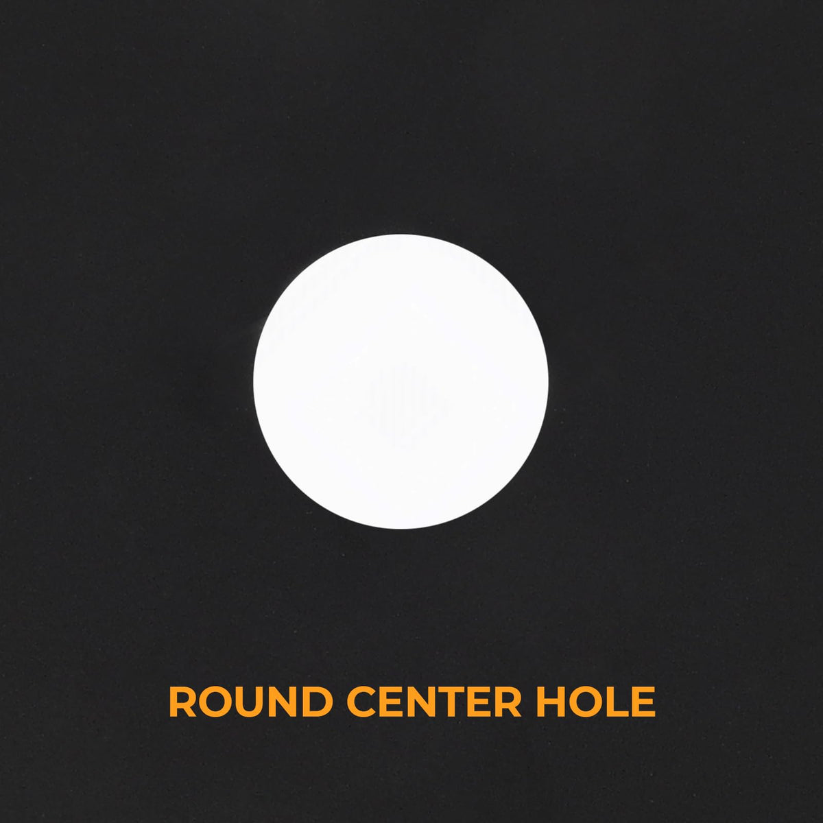 GYZJ lawn blade center hole for secure fit on compatible decks.