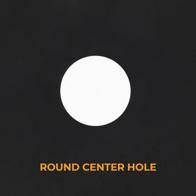 GYZJ lawn blade center hole for secure fit on compatible decks.