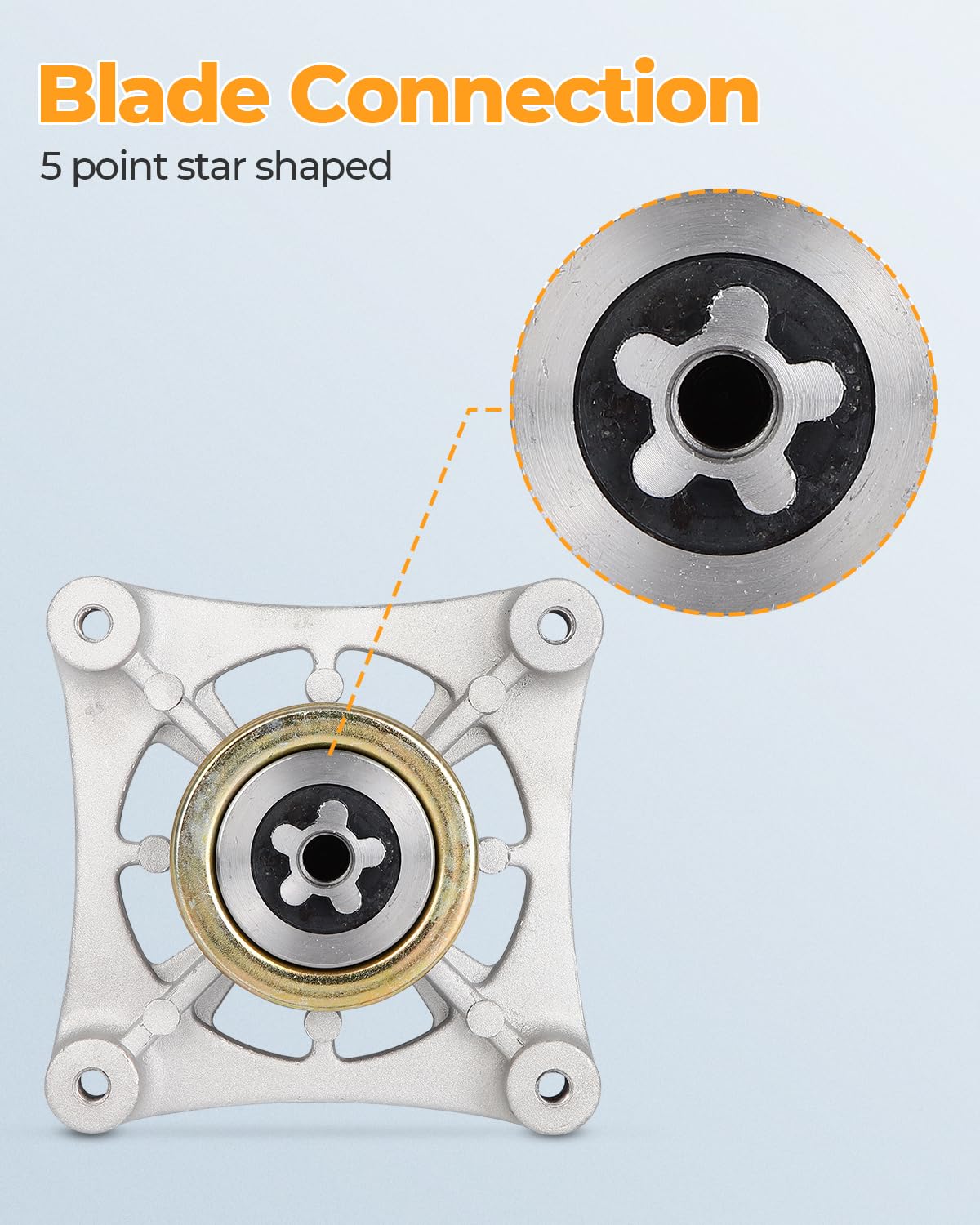 GYZJ spindle assembly for Husqvarna LGT2654 offers easy bolt-on fit and durable performance.