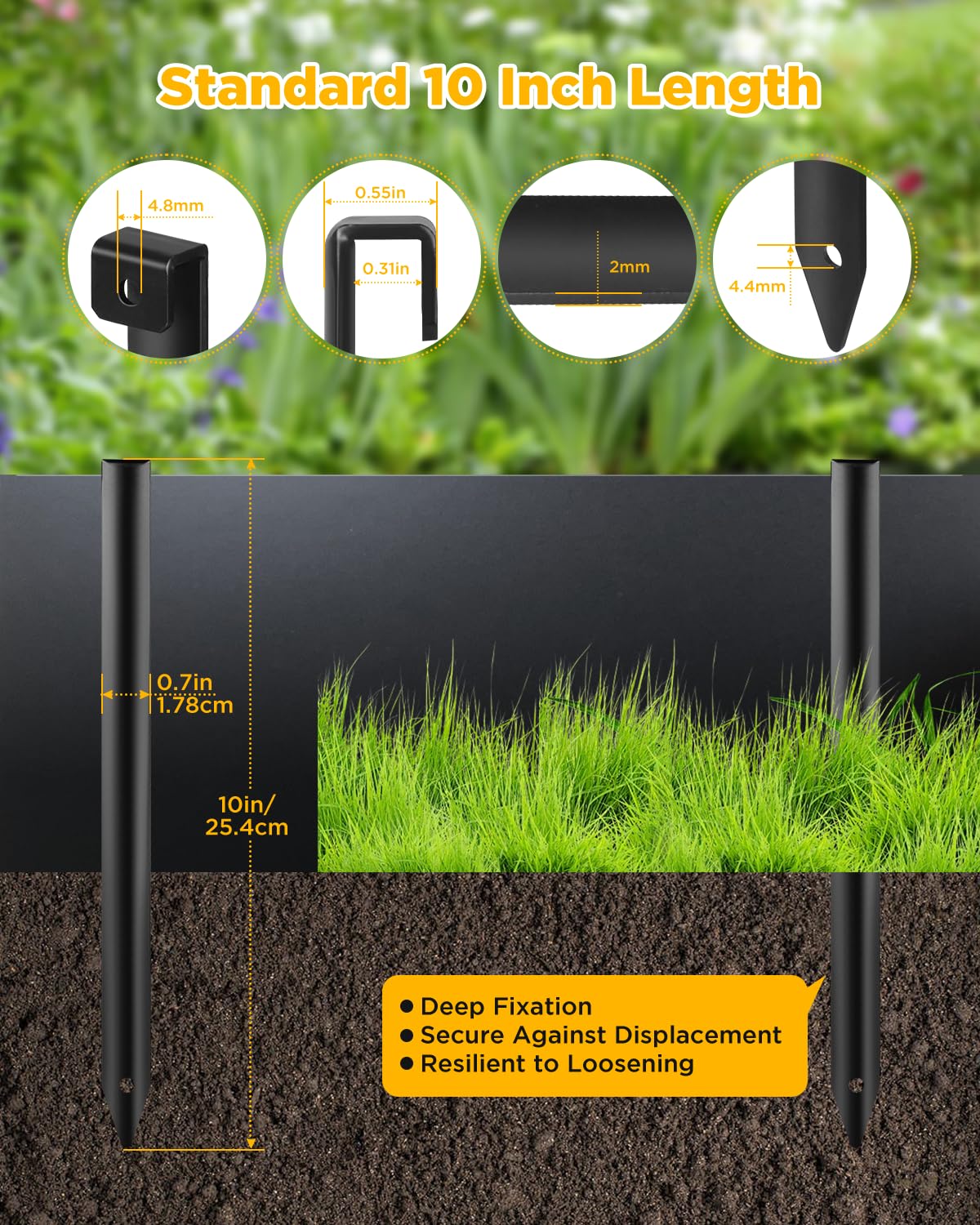 GZBEVITAR 60-pcs pack supports bulk landscape projects.