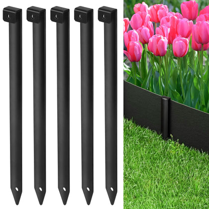 GZBEVITAR landscape stake 10-inch securing flower beds outdoors.