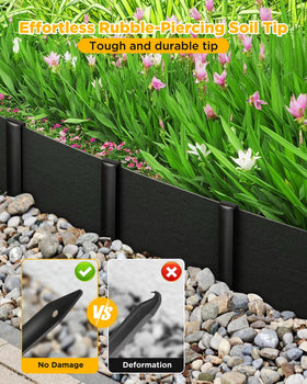 GZBEVITAR micro arc-tip easily penetrates soil for safe staking.