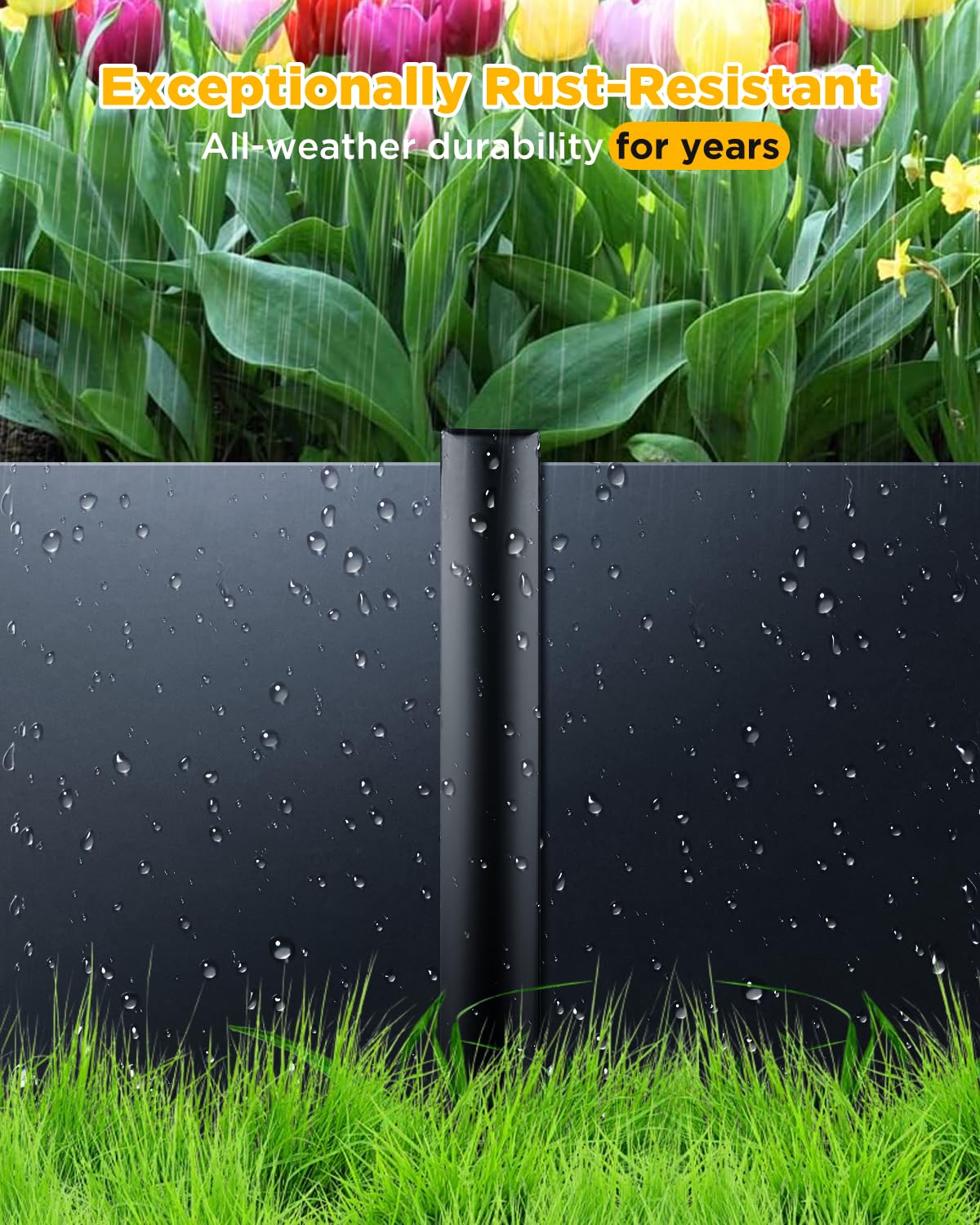 GZBEVITAR rust-resistant coating keeps stakes durable in all weather.