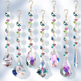 GZCGLN rainbow prism sun catcher on a sunny window adds color