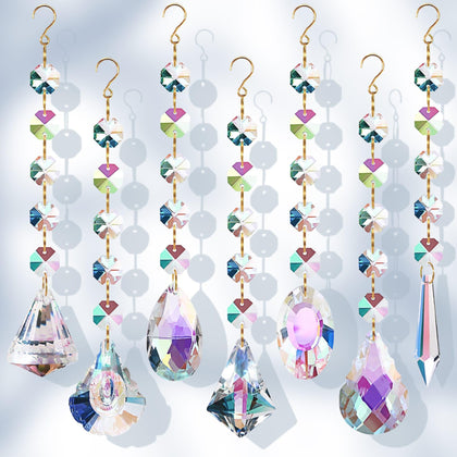 GZCGLN rainbow prism sun catcher on a sunny window adds color
